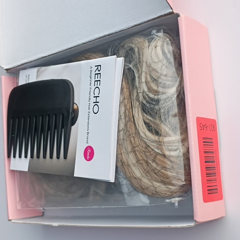 4PCS 24" Curly Clip-In Hair Extensions – Ash Blonde‎   Soft & Natural - Picture 2 of 7